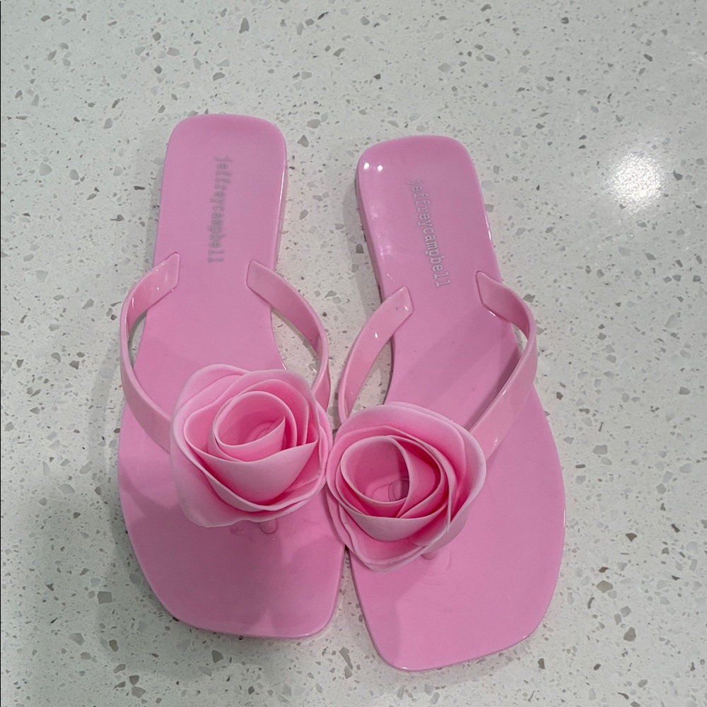 Jeffrey Campbell Pink Floral Sandals